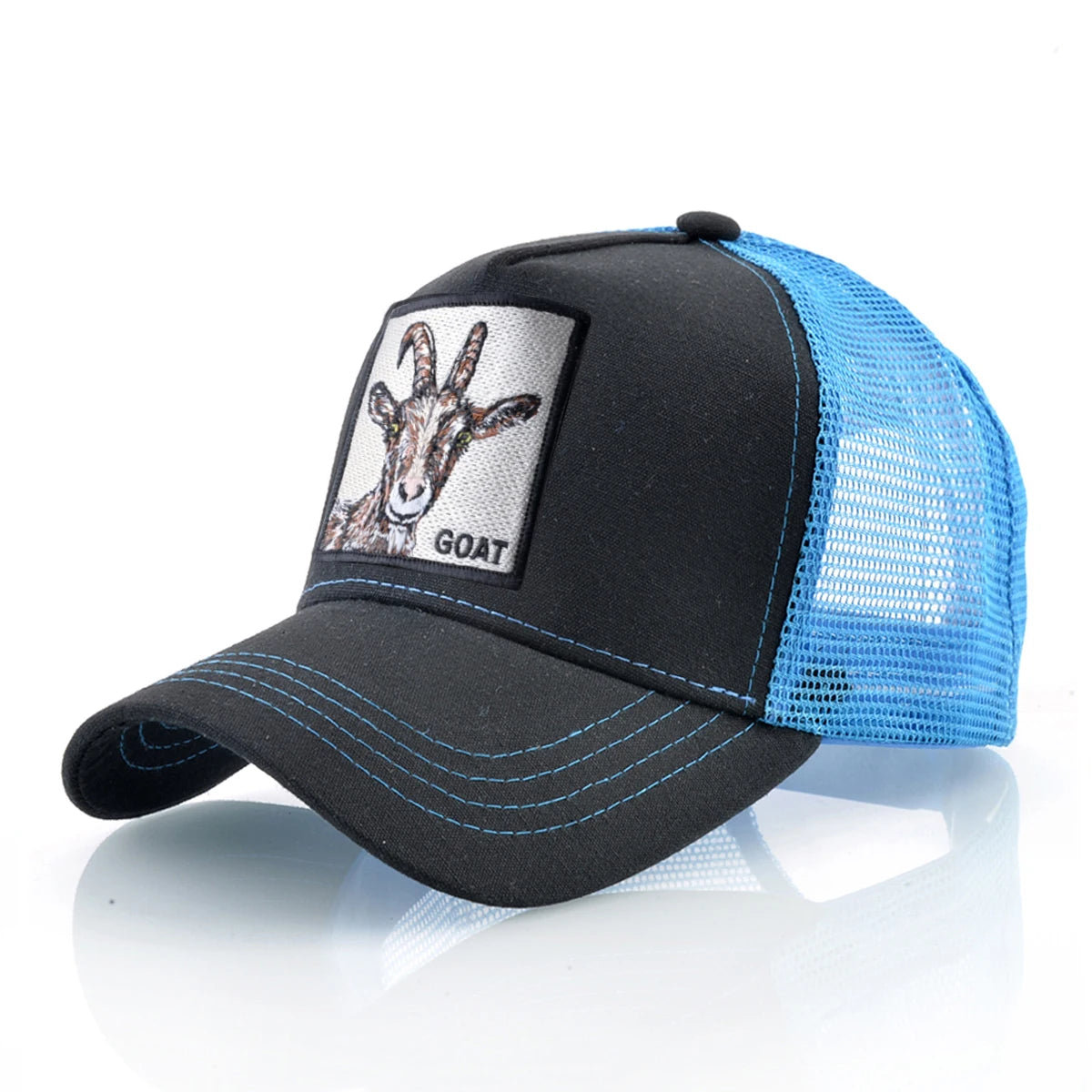 Trucker Caps Goat Patch Snapback Baseball Cap For Men