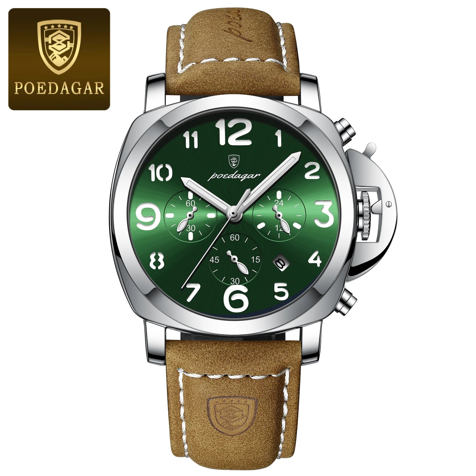 POEDAGAR Luxury Military Watch For Men Waterproof Watch High Quality