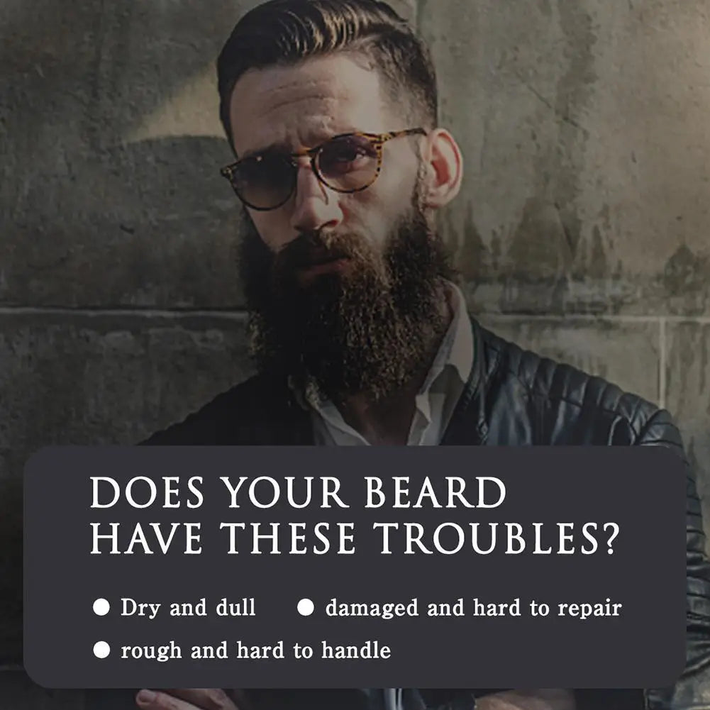 Men's Beard Growth Oil Serum 30ml – Nourishing Softening & Strengthening Beard Oil