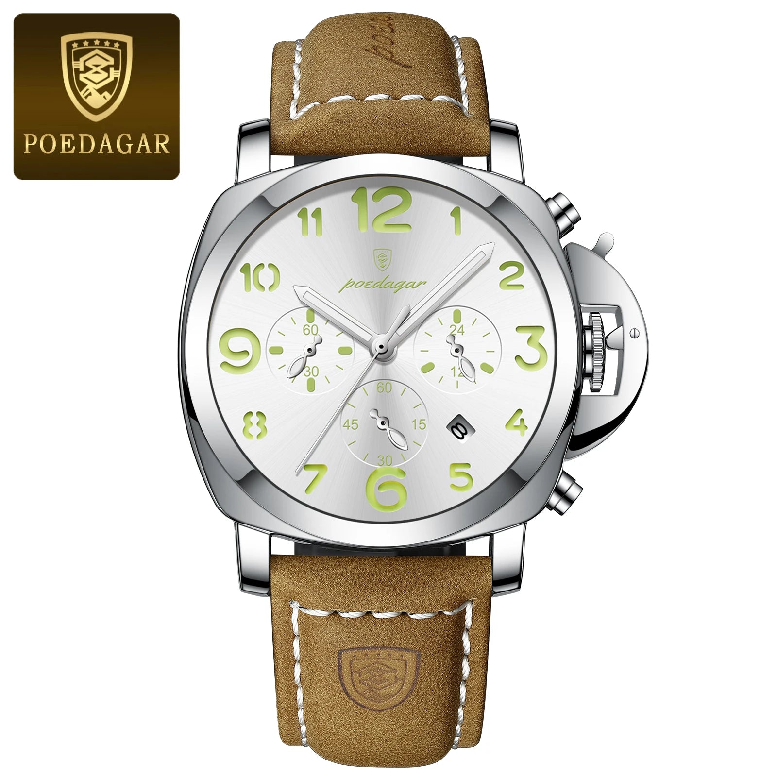 POEDAGAR Luxury Military Watch For Men Waterproof Watch High Quality