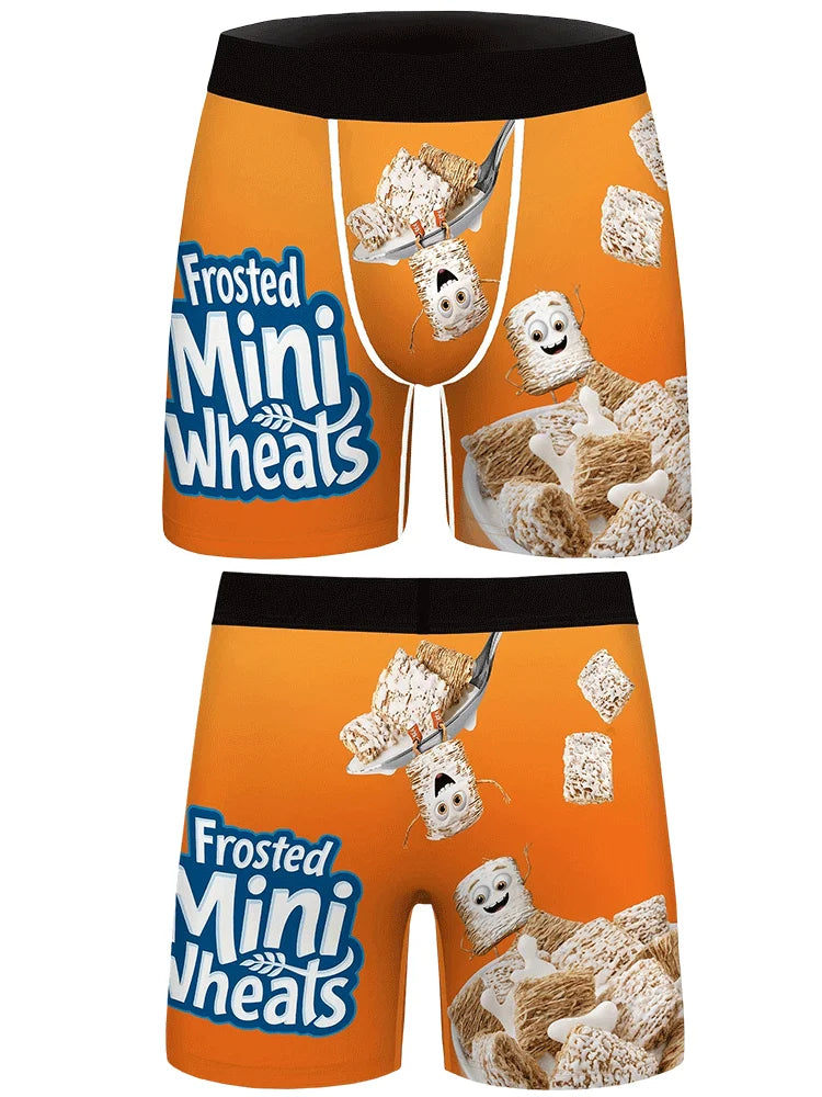Snack Instant Noodle Printed Men's Underwear