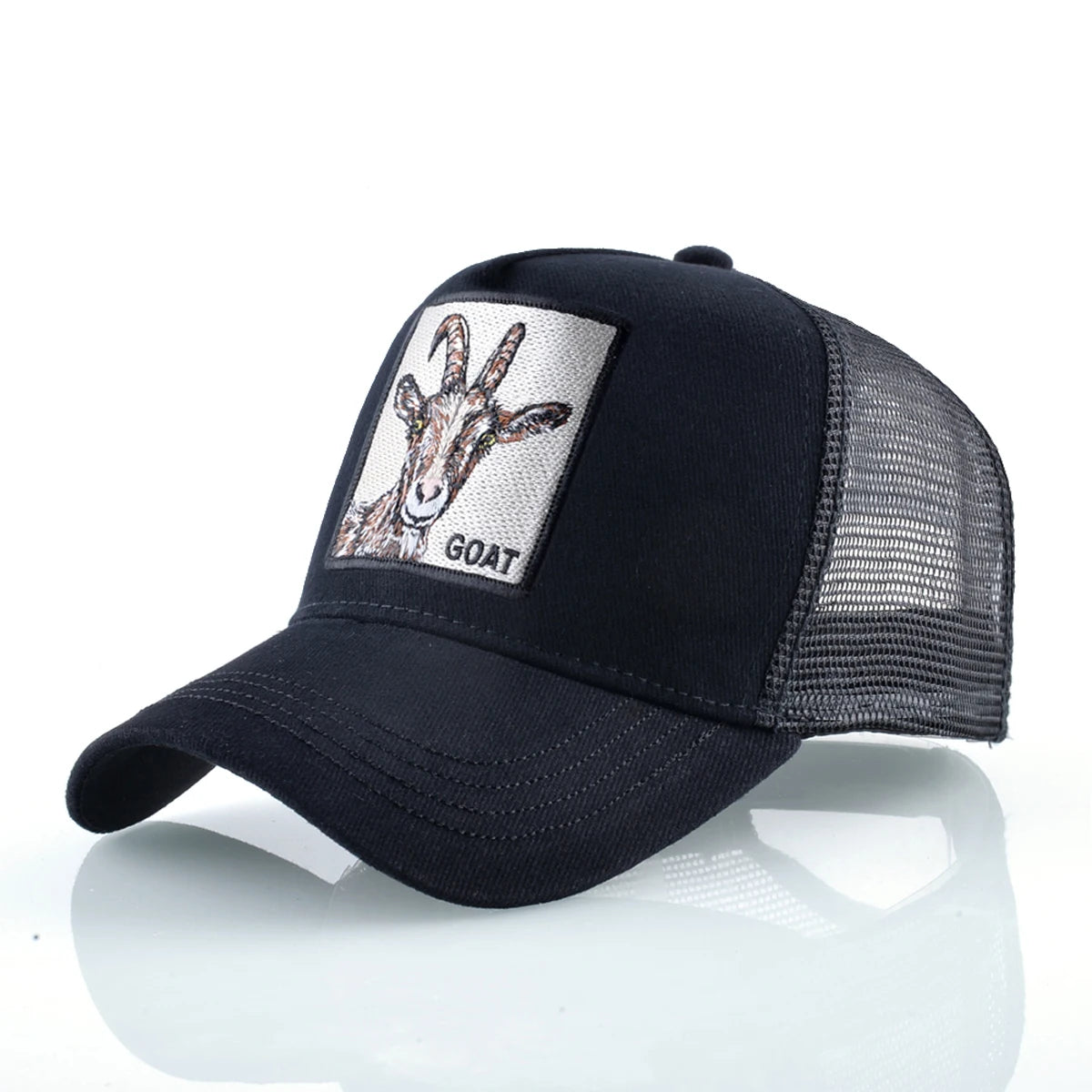 Trucker Caps Goat Patch Snapback Baseball Cap For Men