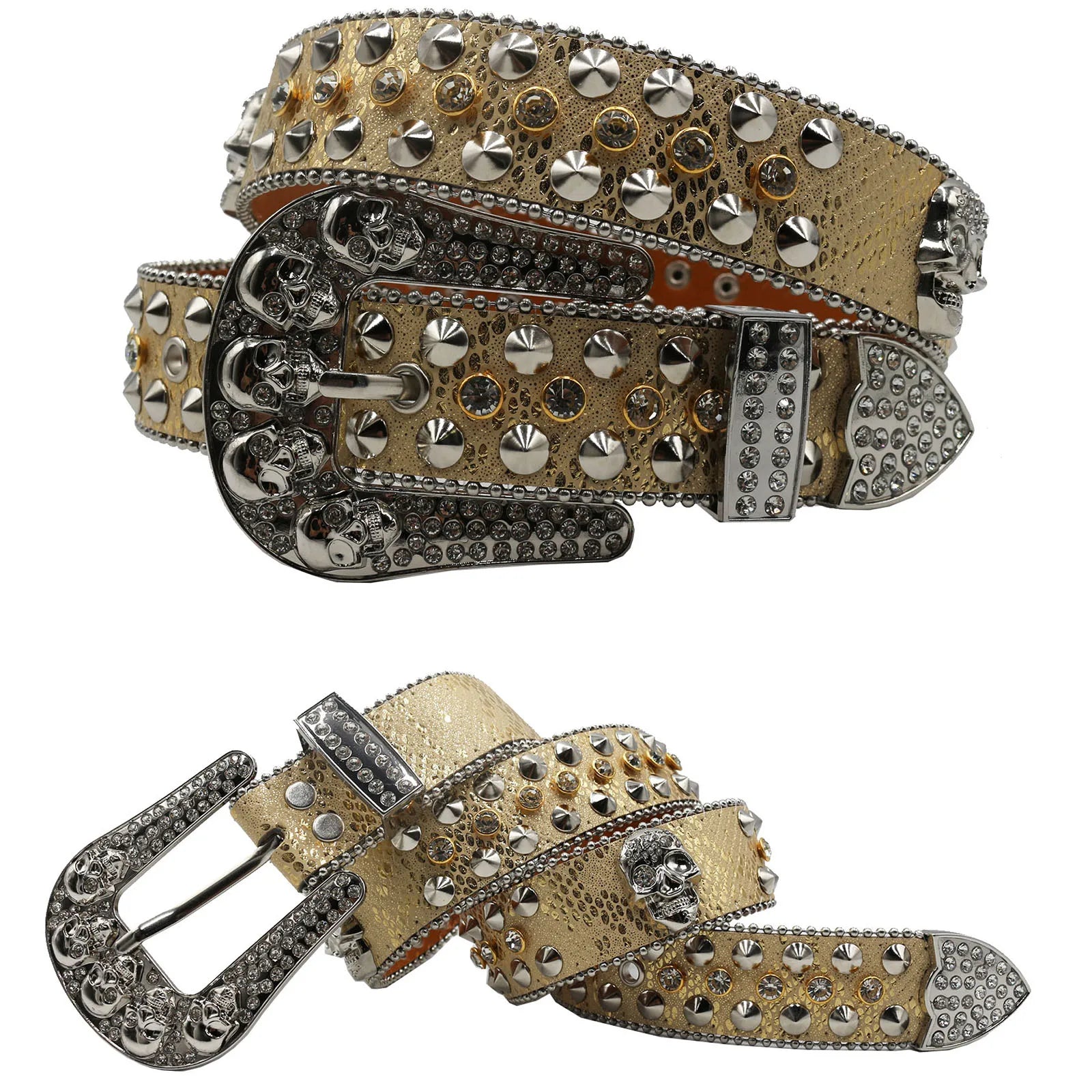 Crystal Rhinestone Pin Buckle Belt – Luxury Statement Belt for Women