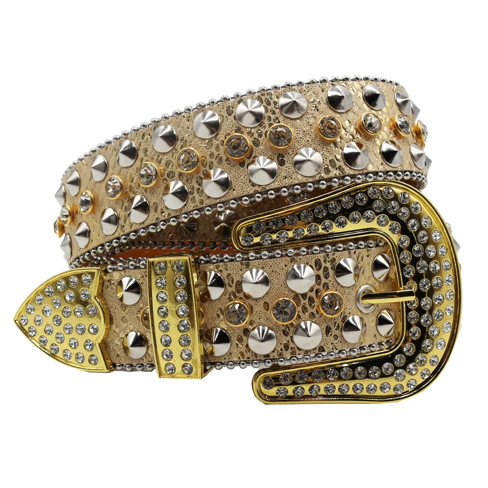 Crystal Rhinestone Pin Buckle Belt – Luxury Statement Belt for Women