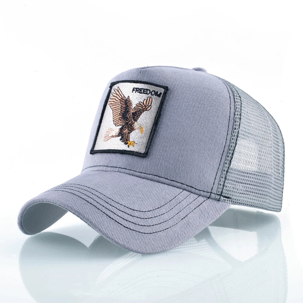 Trucker Caps Goat Patch Snapback Baseball Cap For Men