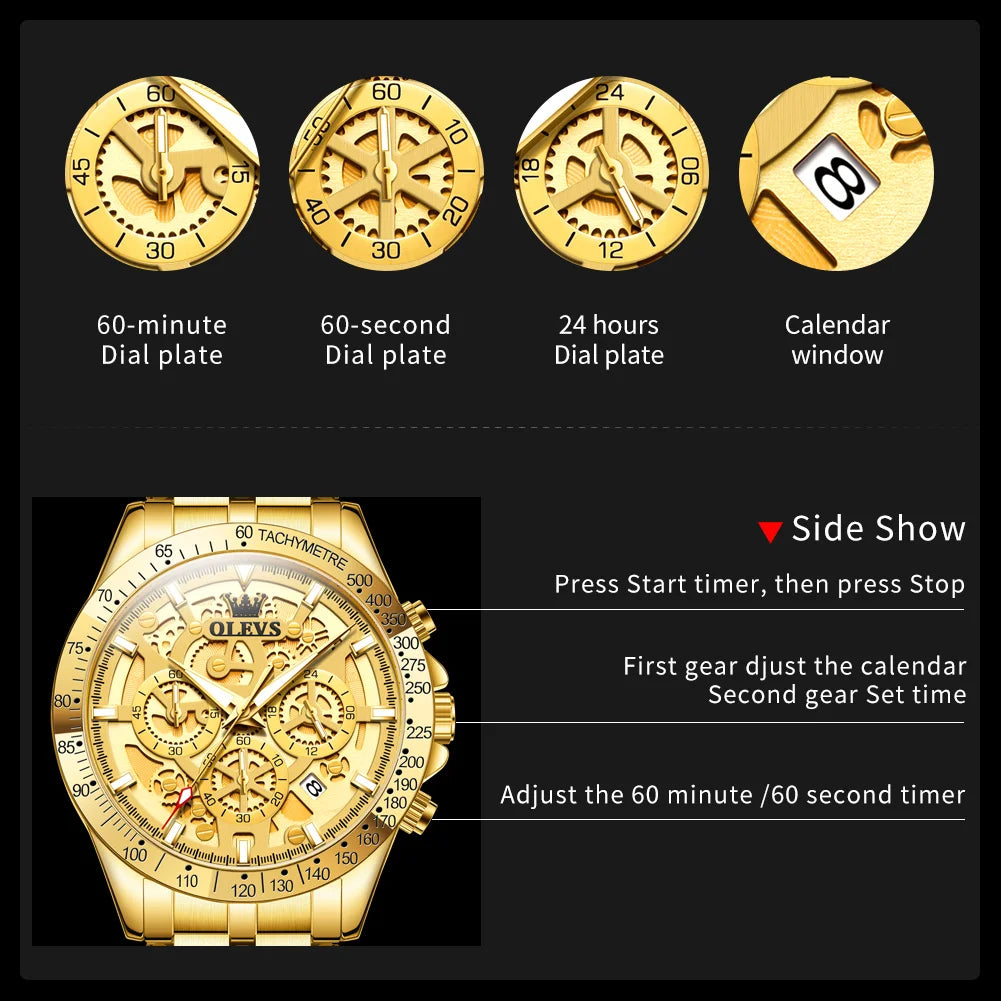 OLEVS 9913  Men's Watches Original Quartz