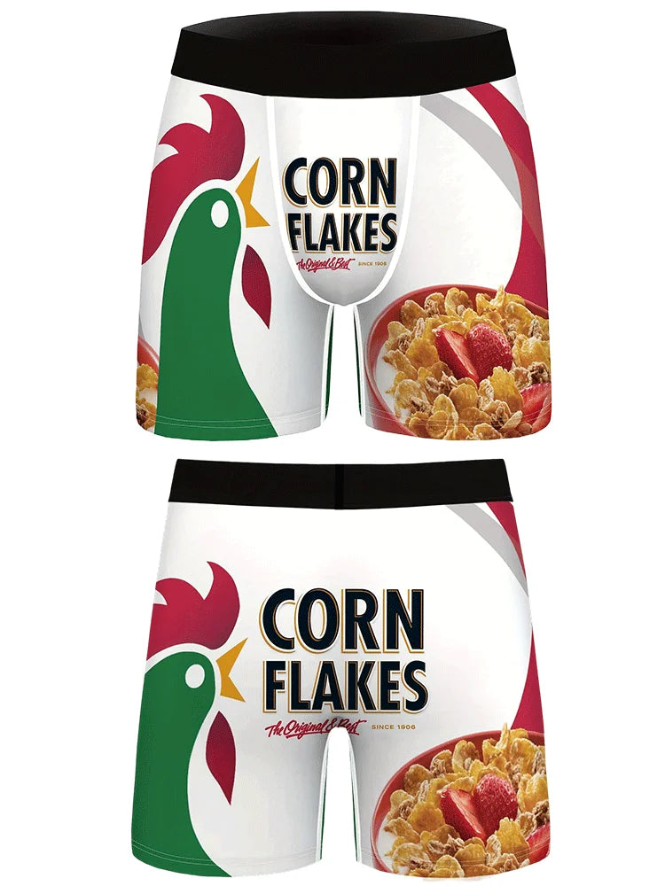 Snack Instant Noodle Printed Men's Underwear