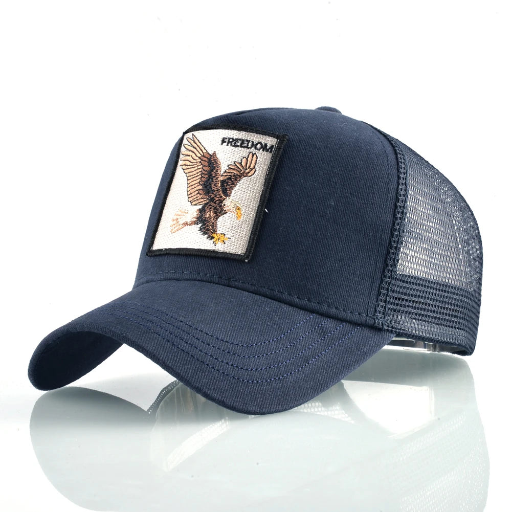 Trucker Caps Goat Patch Snapback Baseball Cap For Men