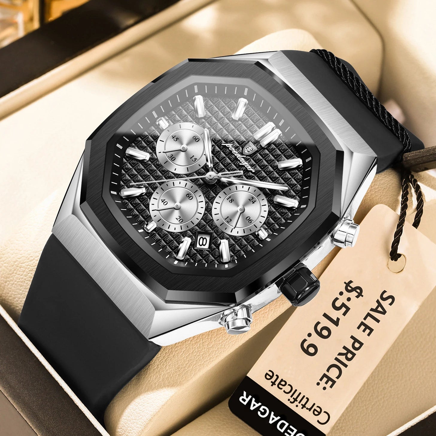 POEDAGAR Quartz Men's Wristwatch