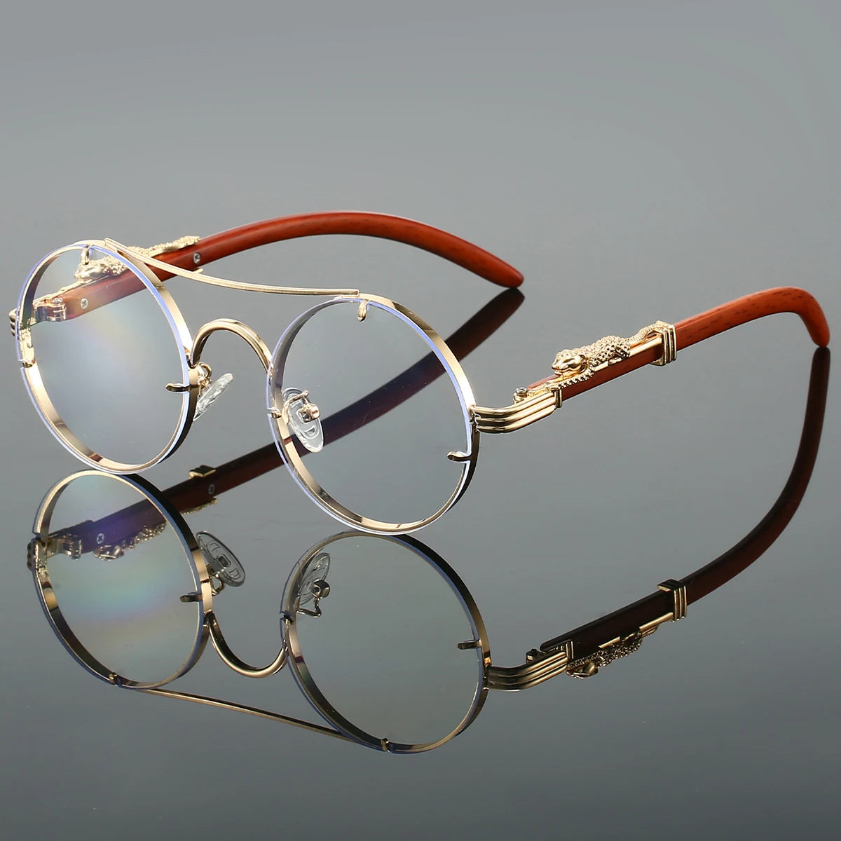 Vintage Round Sunglasses – Double Bridge Multicolor UV400 Retro Shades for Men & Women