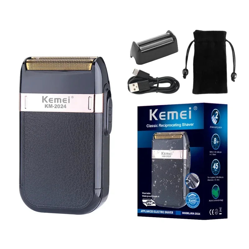 Kemei Cordless Hair Clipper & Beard Trimmer for Men