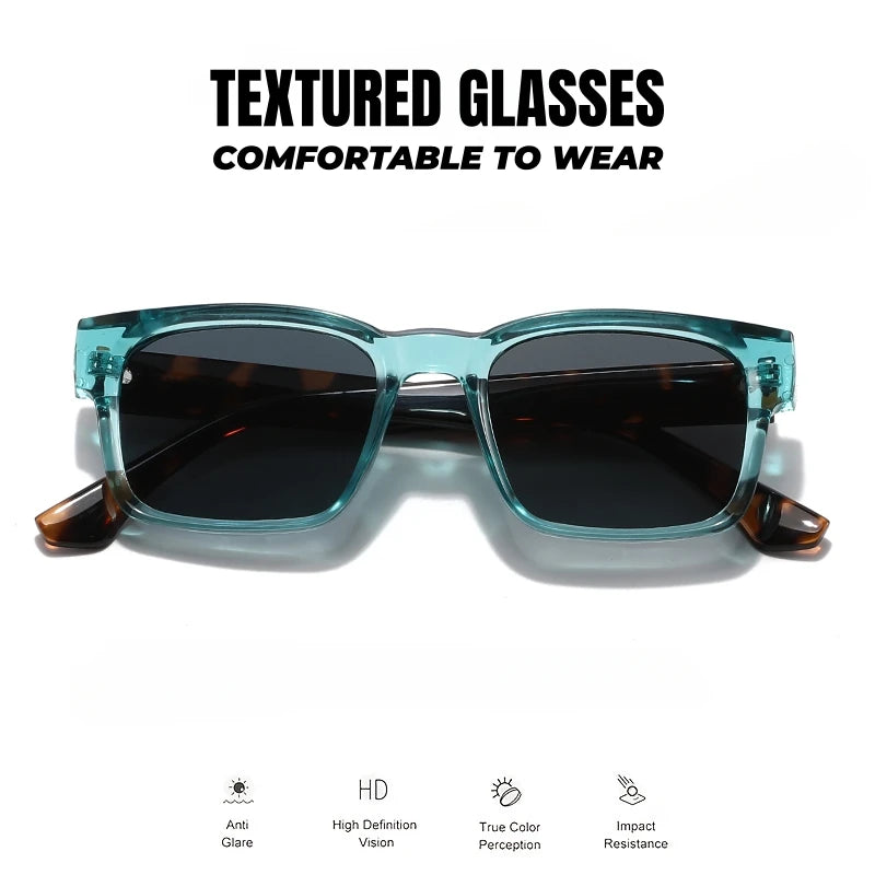 Retro Punk Square Sunglasses – UV400 Unisex Shades for Outdoor & Casual Wear