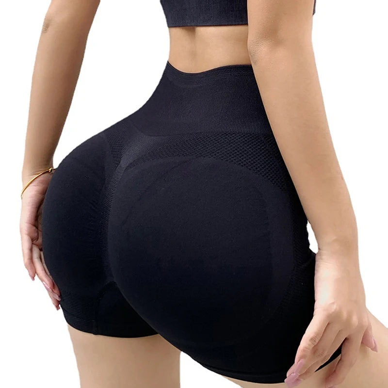 Women's High Waist Yoga Shorts – Push Up Gym & Running Legging Shorts