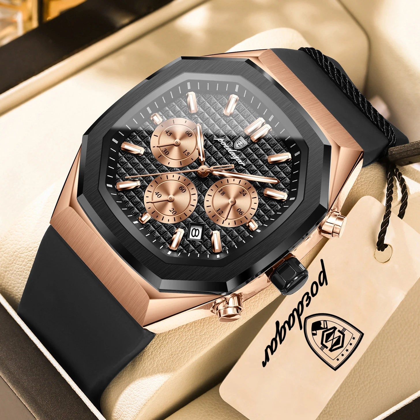 POEDAGAR Quartz Men's Wristwatch