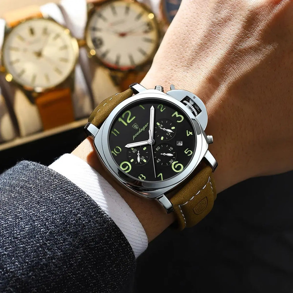 POEDAGAR Luxury Military Watch For Men Waterproof Watch High Quality