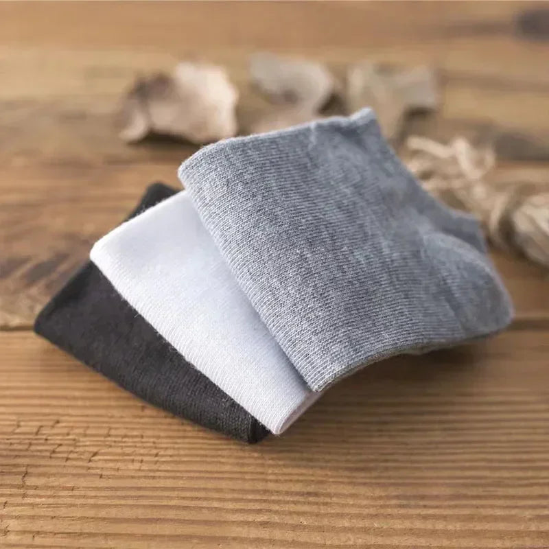 5/10 Pairs Women Solid Color Boat socks