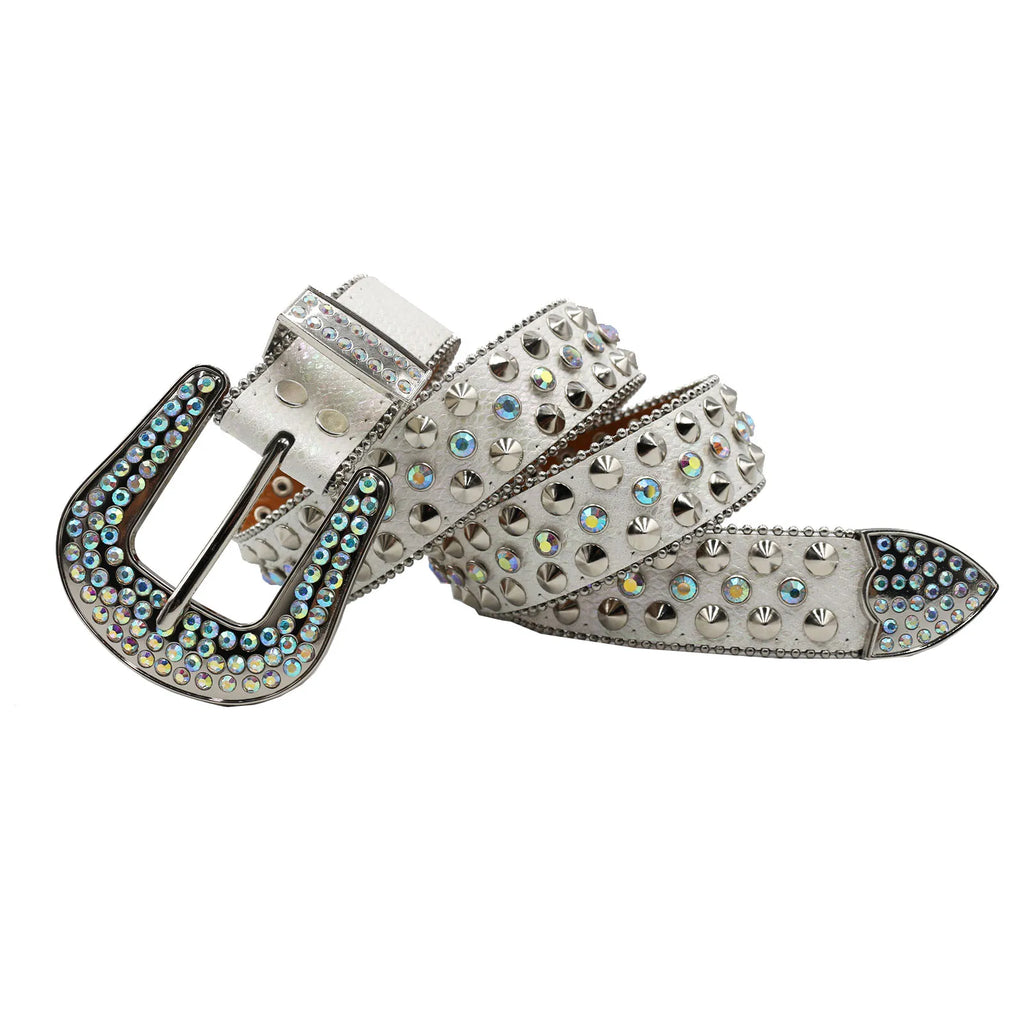 Crystal Rhinestone Pin Buckle Belt – Luxury Statement Belt for Women