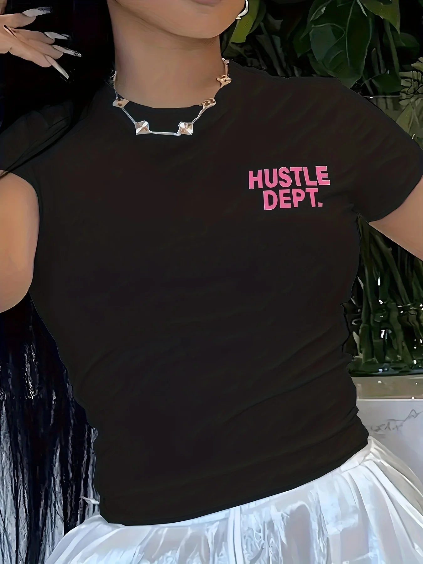 Hustle Dept. Print T-Shirts Women's