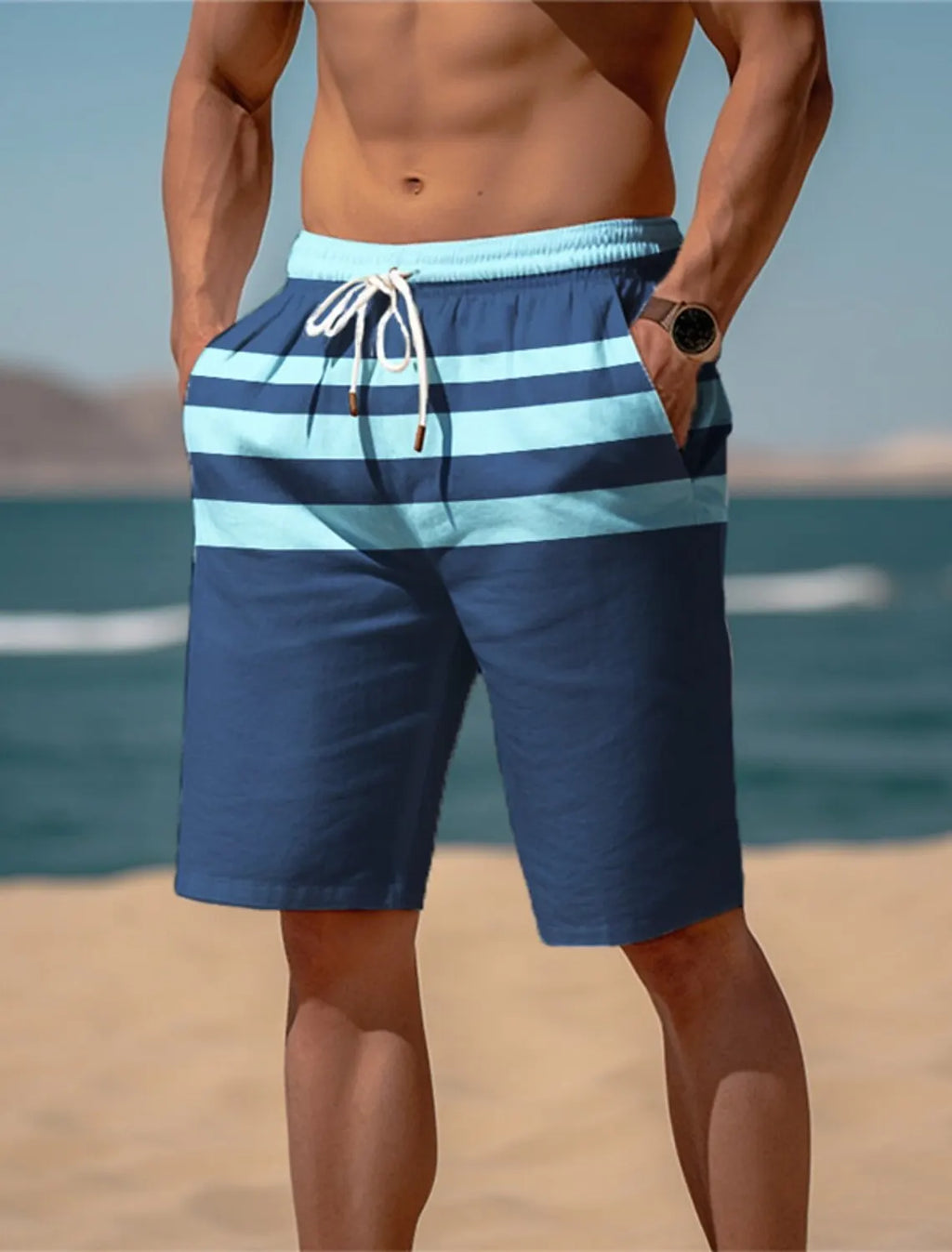 3D Printed Men Summer Breathable Street Shorts