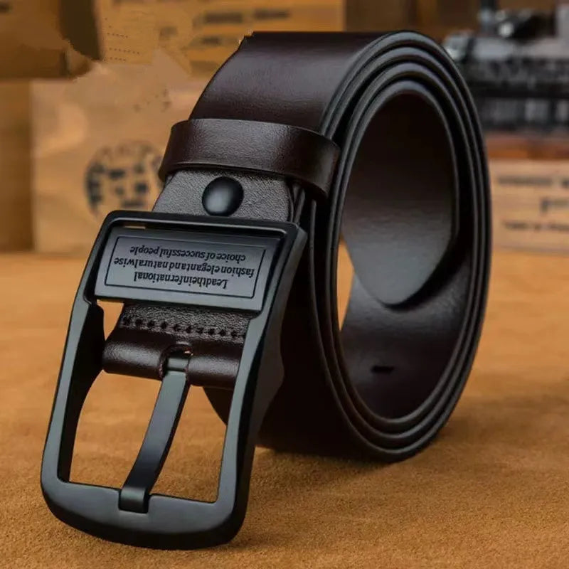 New Leather Cowhide Belt Adult Luxury Brand