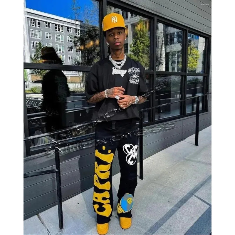 Men's & Women's 3D Print Hoodie & Flared Sweatpants Set