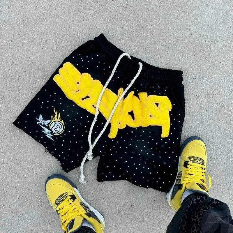 Y2K Harajuku Letter-printed Fashion Shorts Unisex