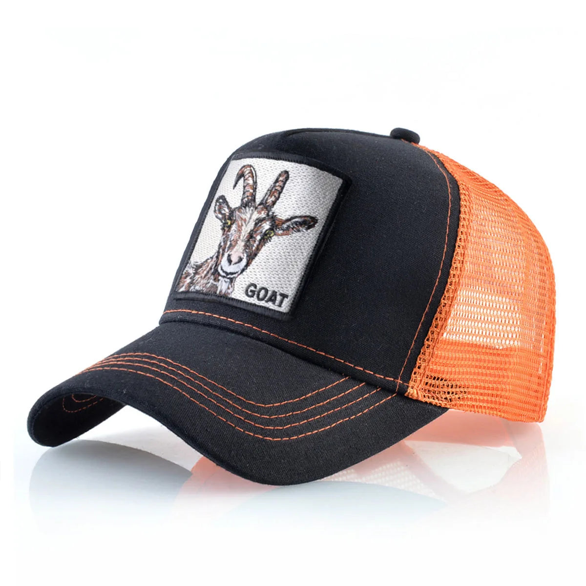 Trucker Caps Goat Patch Snapback Baseball Cap For Men