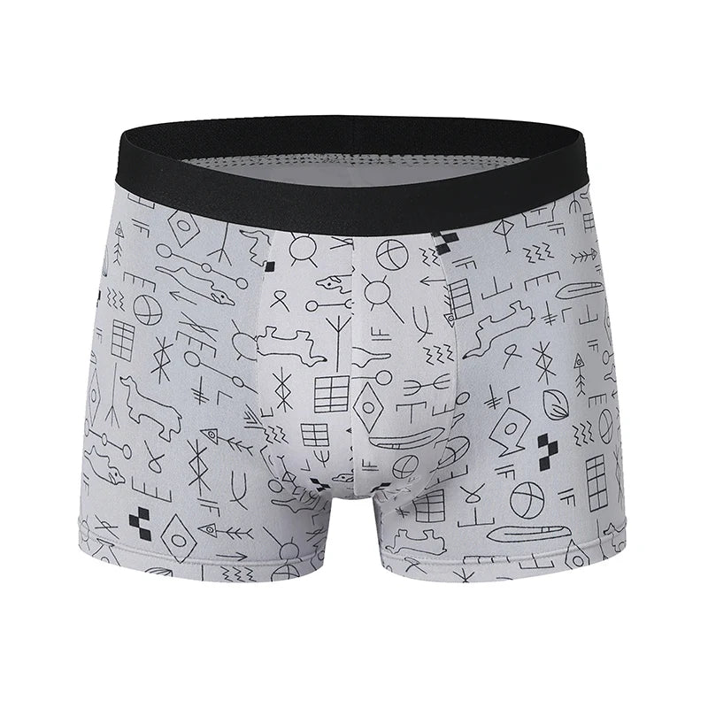 10-piece men's random fashion printed underwear