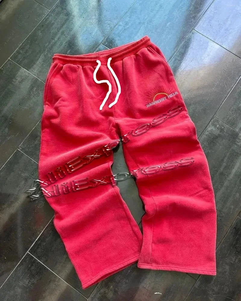 Men's & Women's 3D Print Hoodie & Flared Sweatpants Set