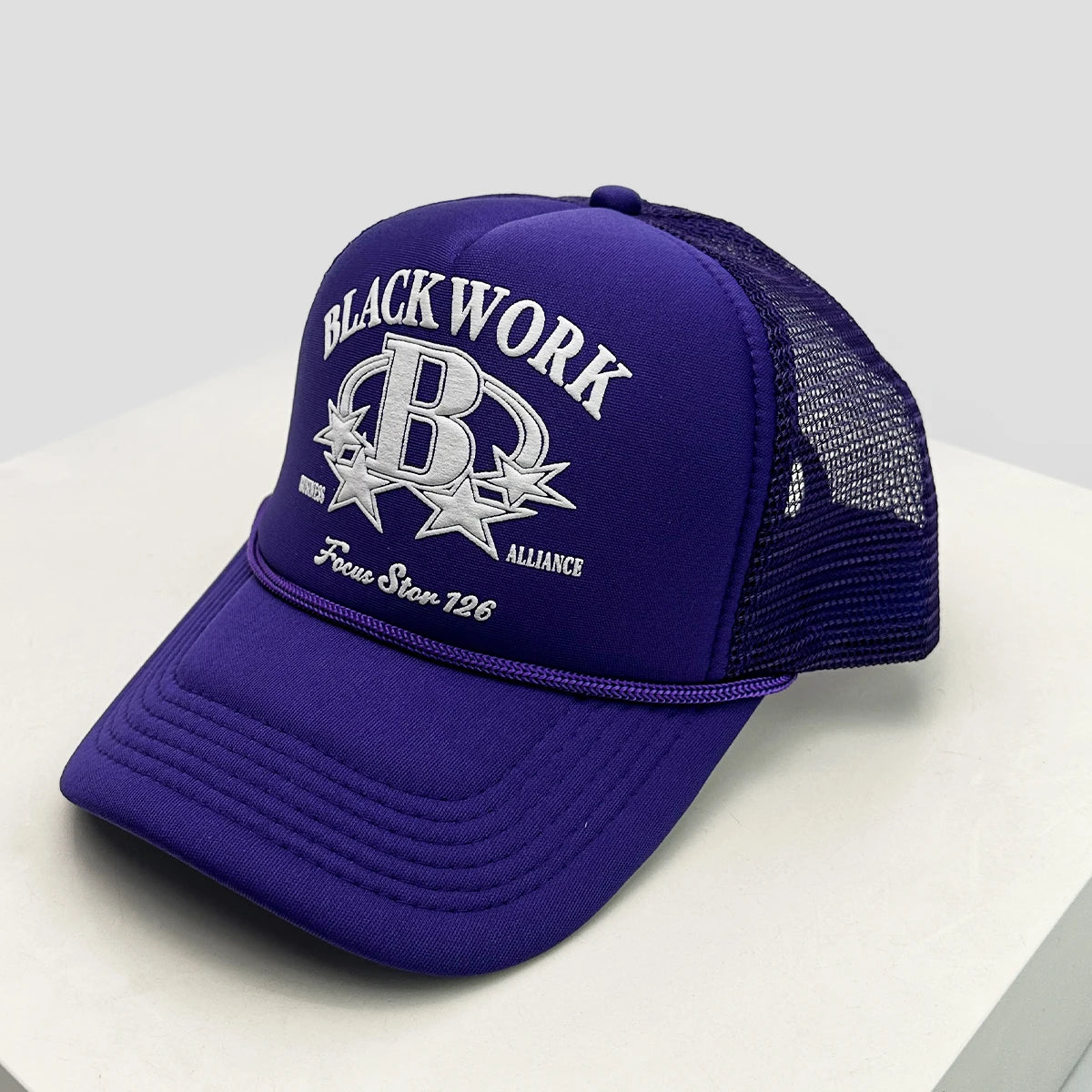 Unisex Letter Print Mesh Trucker Cap – Adjustable Snapback