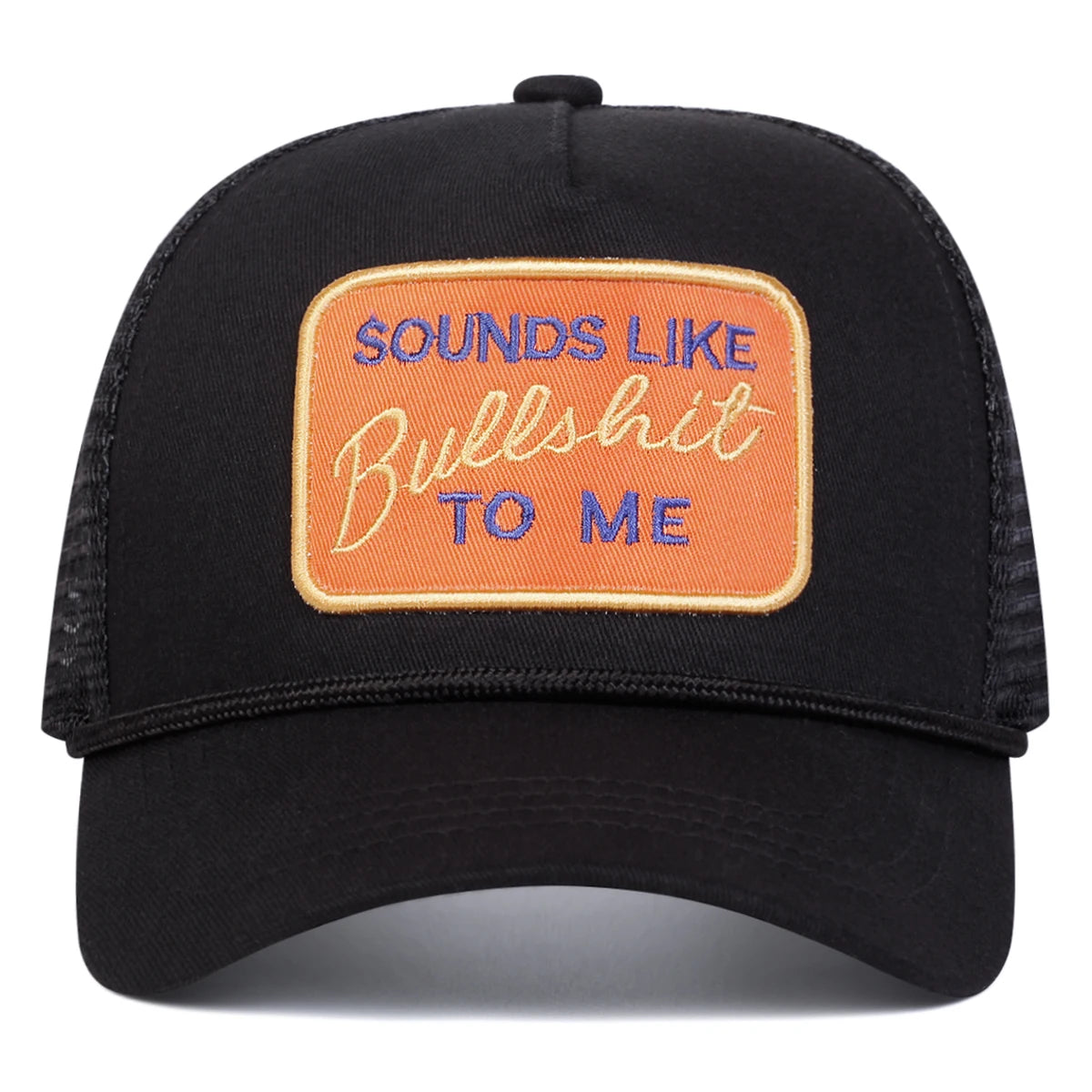 "Bullshit" Letter Embroidery Baseball Cap – Unisex Adjustable Mesh Hat