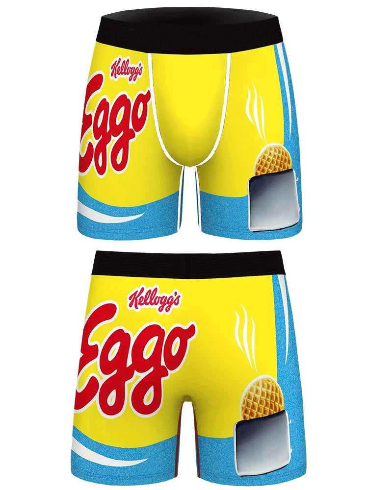 Snack Instant Noodle Printed Men's Underwear