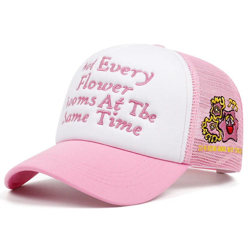 "Not Every" Embroidered Cotton Mesh Baseball Cap – Unisex Hip Hop Hat