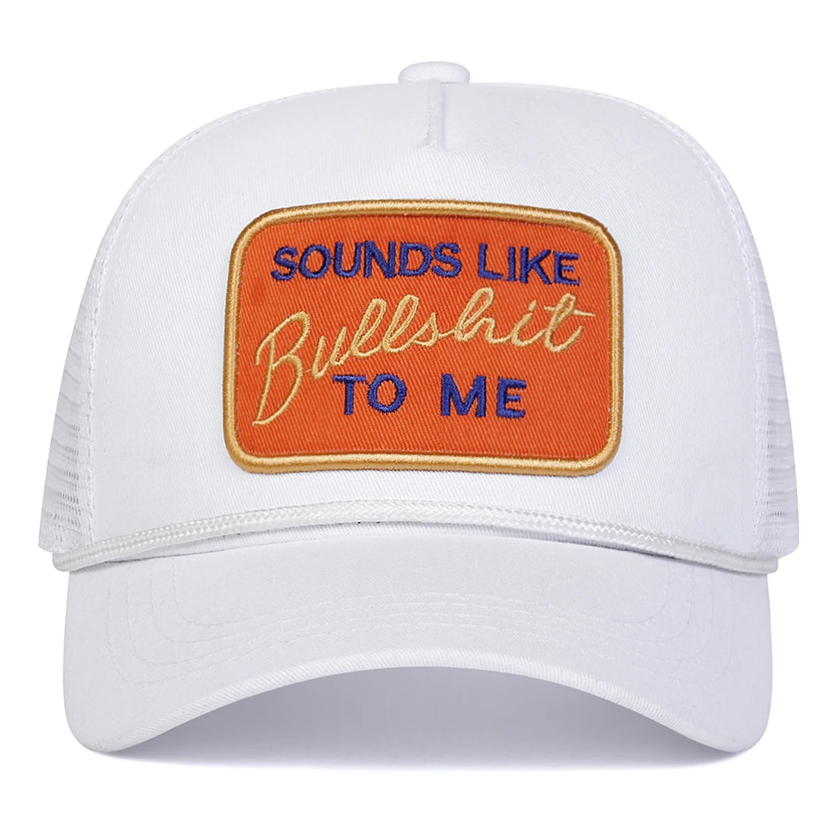 "Bullshit" Letter Embroidery Baseball Cap – Unisex Adjustable Mesh Hat