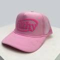 Unisex Color Block Letter Print Trucker Cap – Breathable Mesh Snapback
