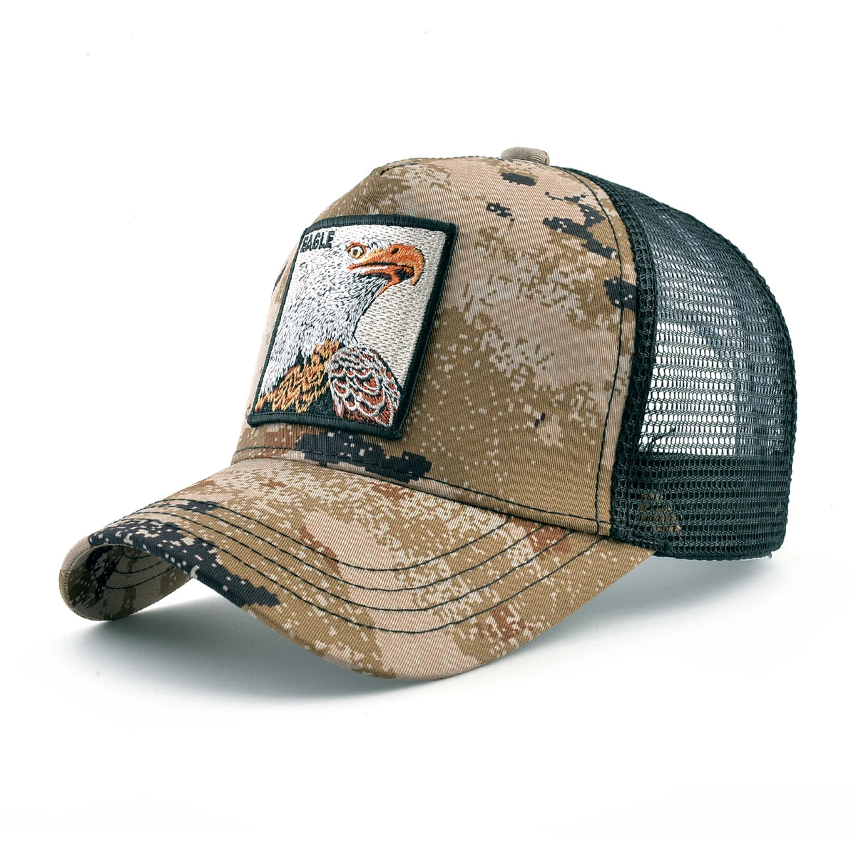 Trucker Caps Goat Patch Snapback Baseball Cap For Men