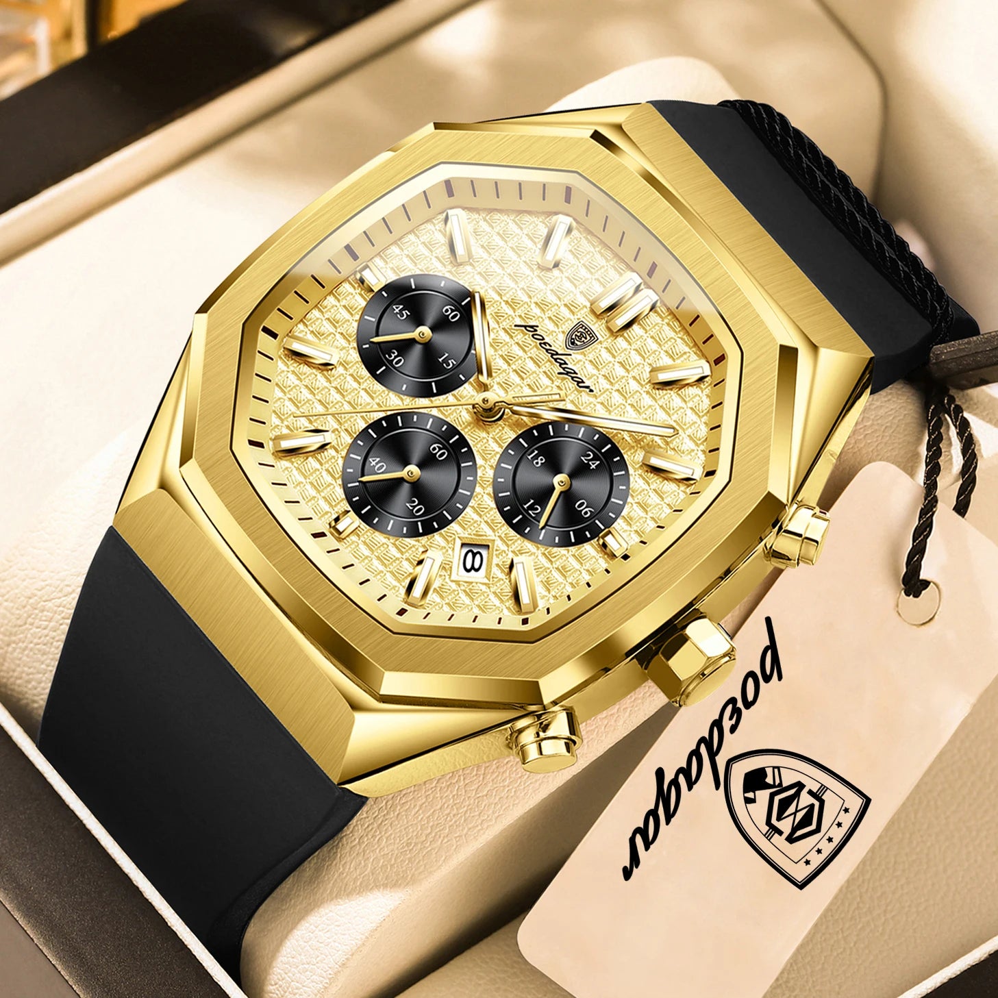 POEDAGAR Quartz Men's Wristwatch