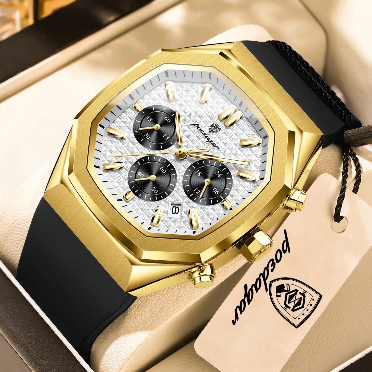 POEDAGAR Quartz Men's Wristwatch