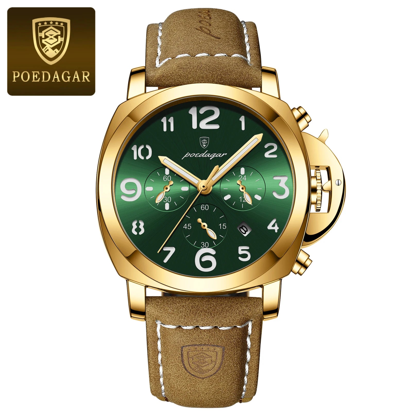 POEDAGAR Luxury Military Watch For Men Waterproof Watch High Quality
