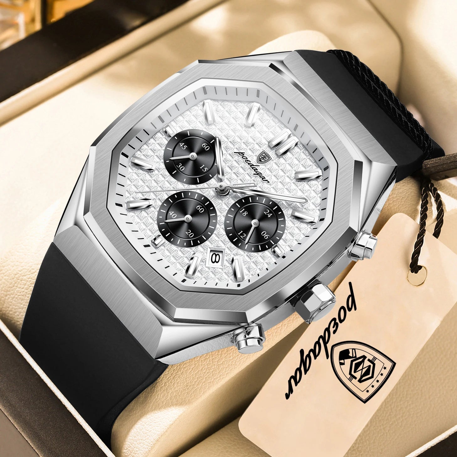POEDAGAR Quartz Men's Wristwatch