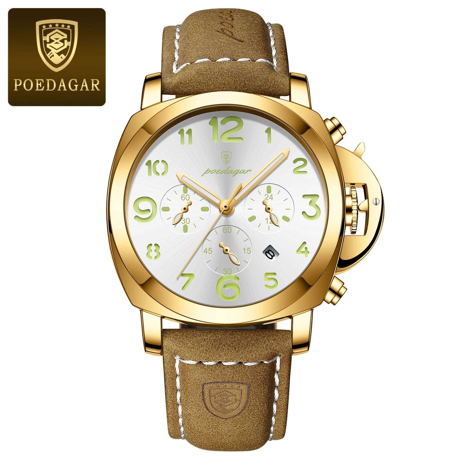 POEDAGAR Luxury Military Watch For Men Waterproof Watch High Quality
