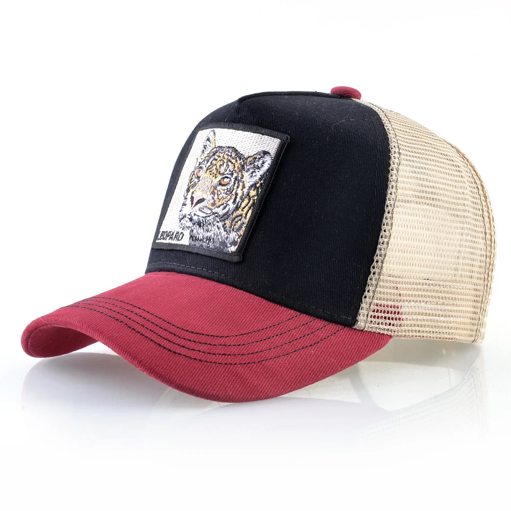 Trucker Caps Goat Patch Snapback Baseball Cap For Men