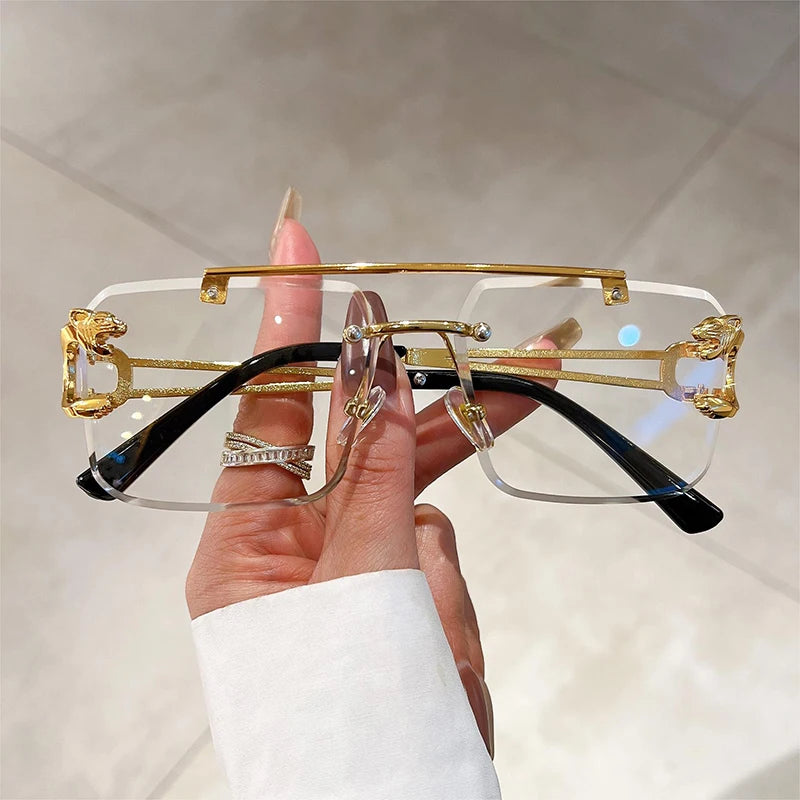 Vintage Oversized Square Sunglasses – Double Bridge UV400 Gradient Shades for Men & Women